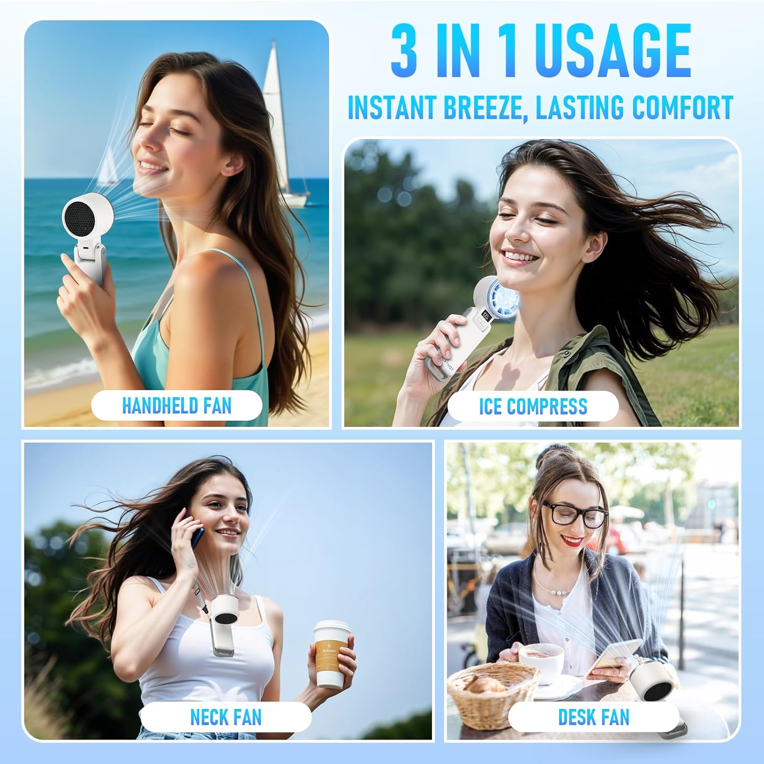💧  Mini Fan Cool In Your Hand Bring Your Own Breeze 💧