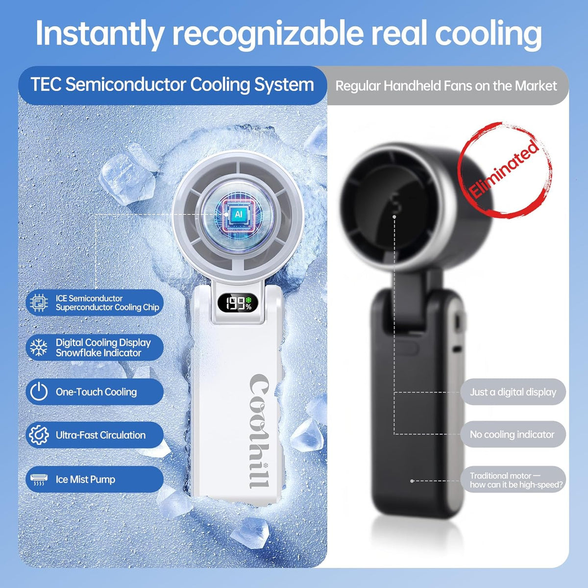 💧  Mini Fan Cool In Your Hand Bring Your Own Breeze 💧